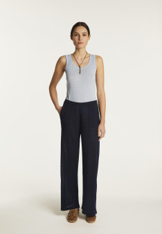 Flamed linen pants - Debora