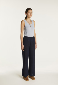 Flamed linen pants - Debora