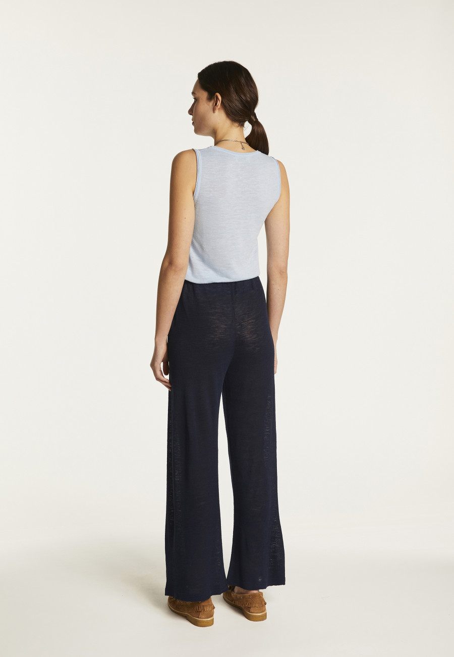 Flamed linen pants - Debora