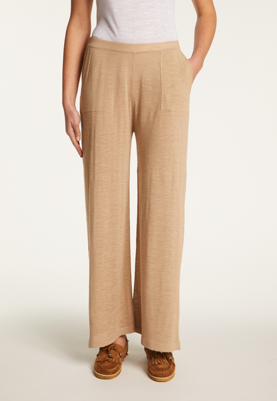 Flamed linen pants - Debora