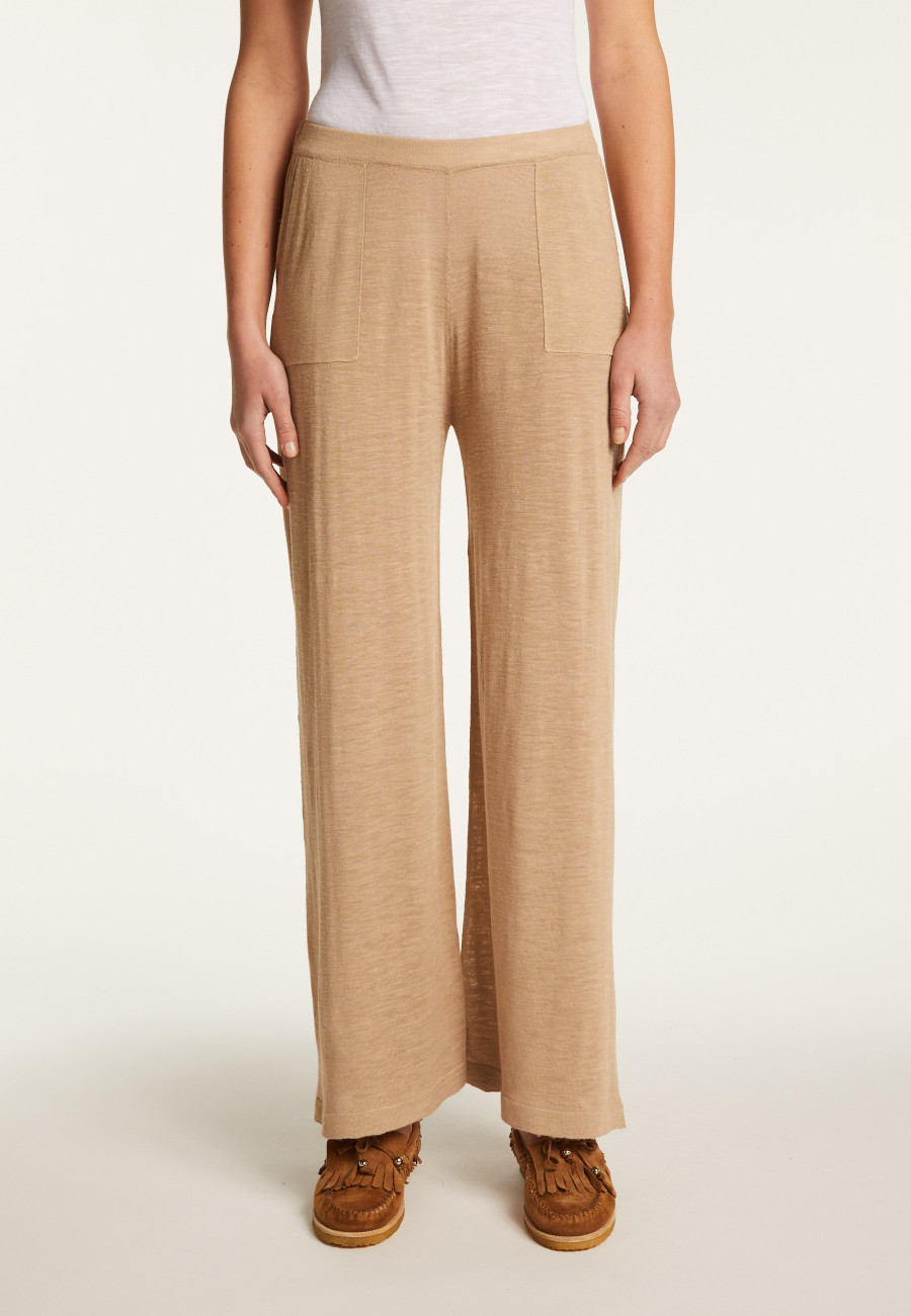 Flamed linen pants - Debora