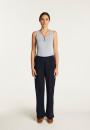 Flamed linen pants - Debora