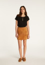 Cotton boat neck t-shirt - Divine