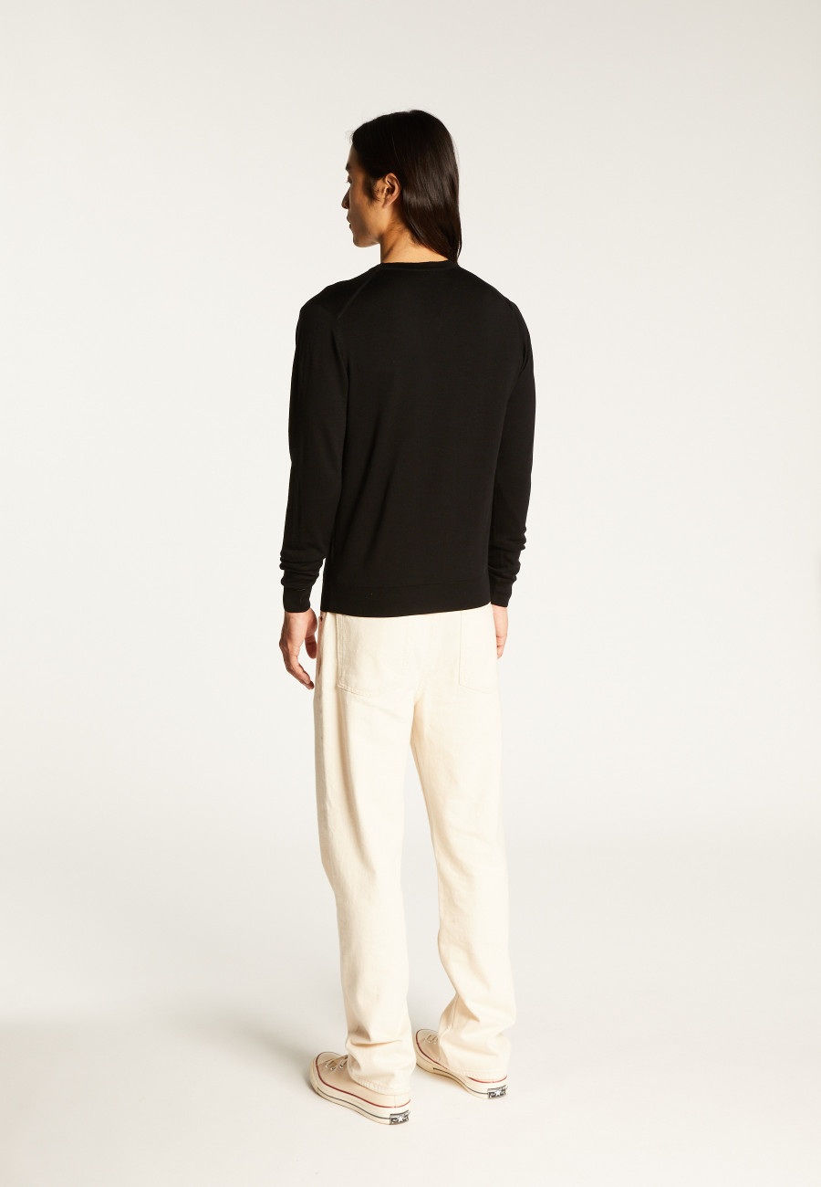 Long-sleeved merino wool sweater - Elmo
