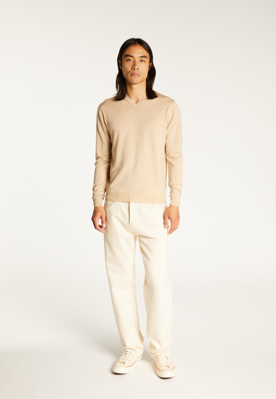 Long-sleeved merino wool sweater - Elmo