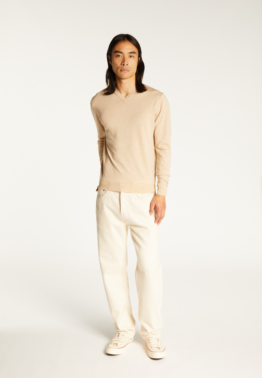 Long-sleeved merino wool sweater - Elmo