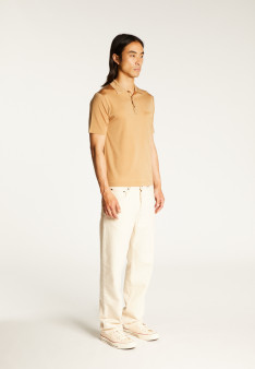 Man's polo of quality made of fil lumiere | Montagut Paris official website