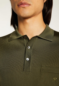 Man's polo of quality made of fil lumiere | Montagut Paris official website