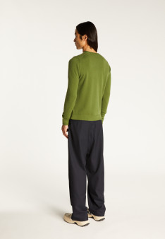 Round-neck cashmere sweater with rolled finishes - Ernest