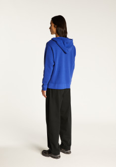 Hooded hoodie with pockets in cotton - Damien