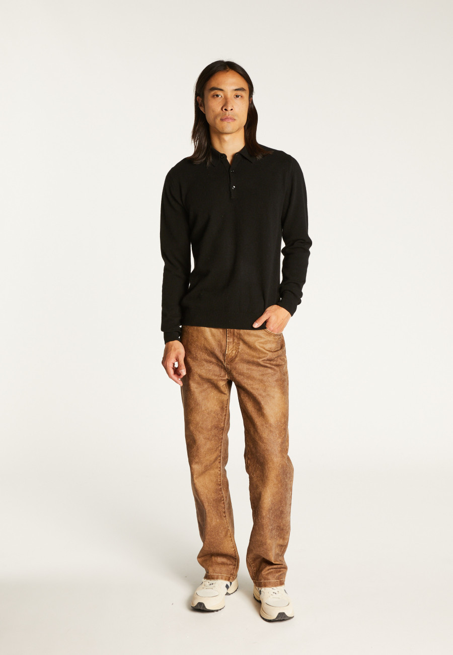 Cashmere polo neck sweater - Emerson