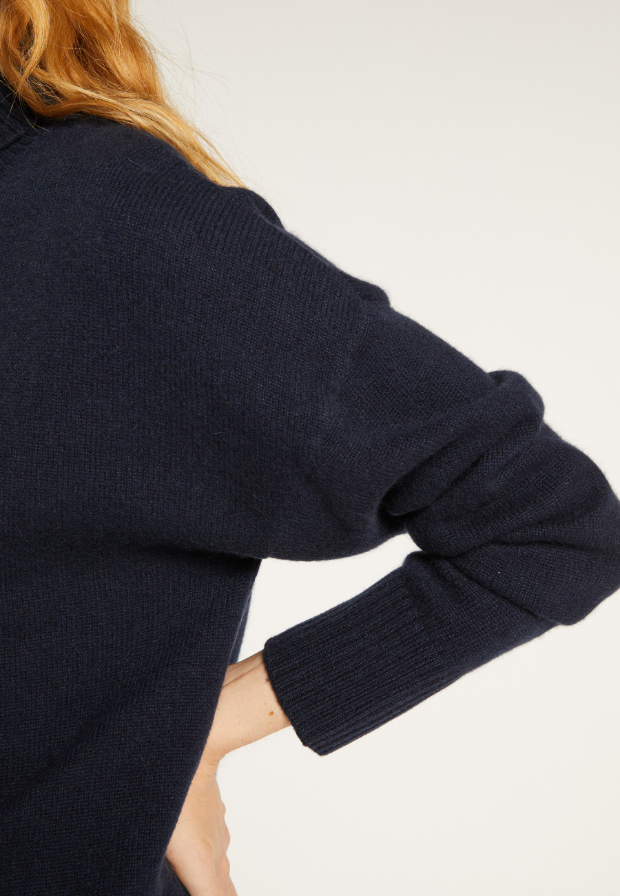 Turtleneck sweater with cashmere slits - Adena