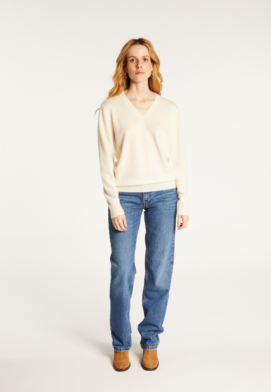 V-neck cashmere sweater - Abel