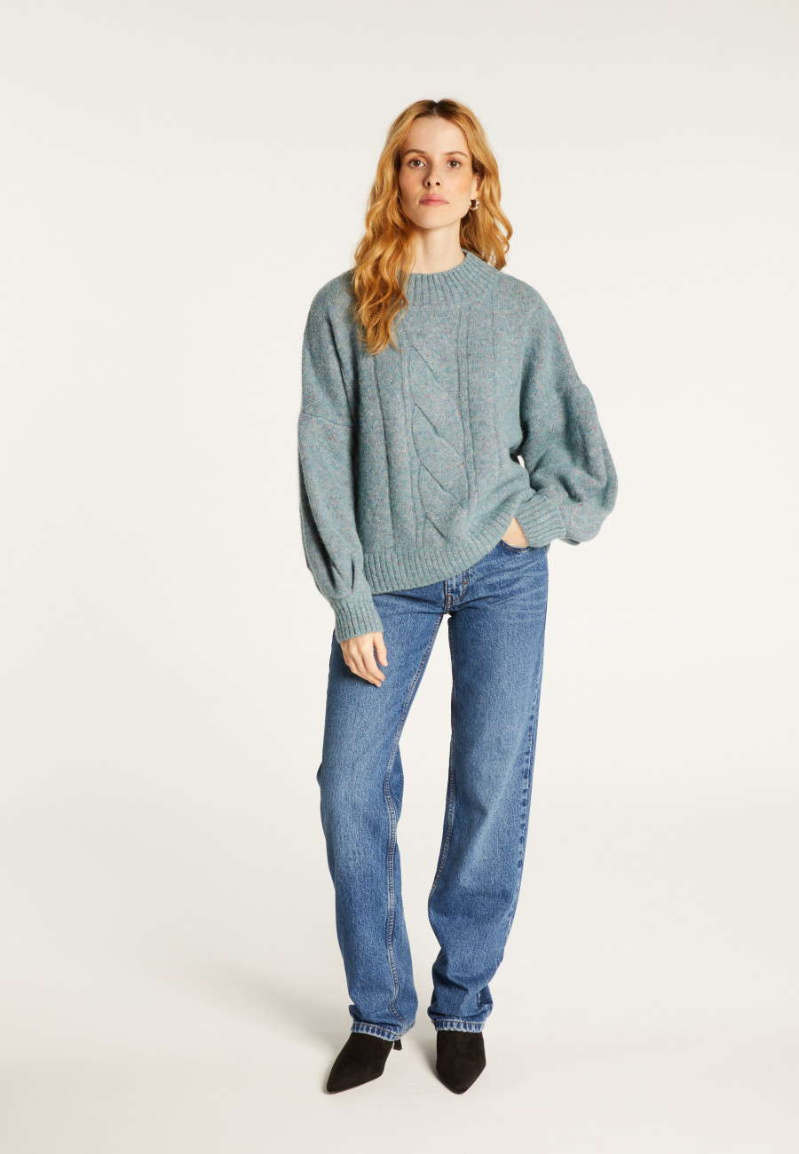 Flecked wool-blend crew-neck sweater - Laetitia