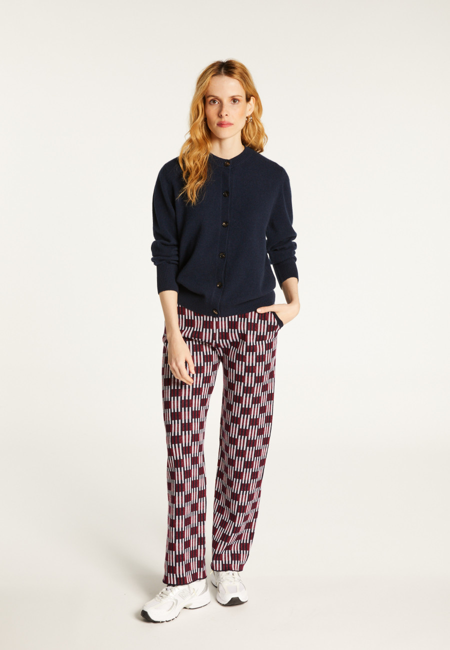 Cashmere round neck buttoned cardigan - Ari
