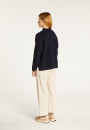 Zipped high-neck sweater in recycled cashmere and wool - Lodric