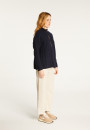 Zipped high-neck sweater in recycled cashmere and wool - Lodric