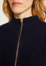 Zipped high-neck sweater in recycled cashmere and wool - Lodric