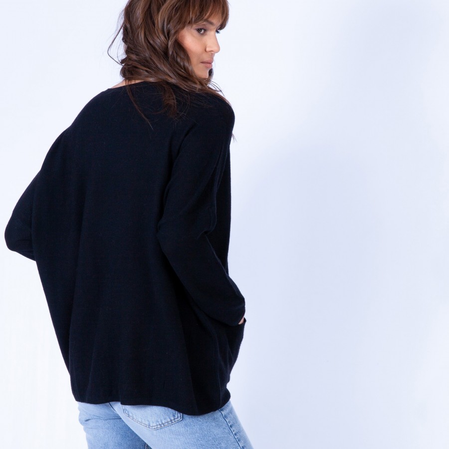 Cardigan oversize en laine Georgia