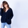 Cardigan oversize en laine Georgia