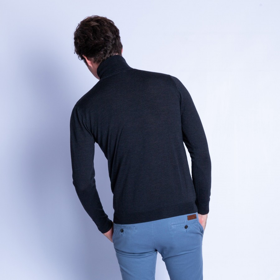 Turtleneck sweater in merino wool - Enzo
