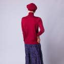 Polo neck jumper in merino wool - Elisa 