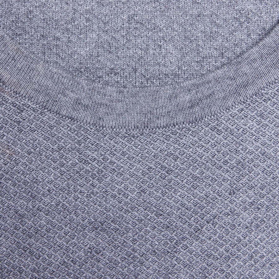 Cotton and cashmere round neck T-shirt - Hideo