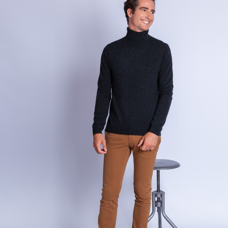 Pull col roulé en cachemire Felipe