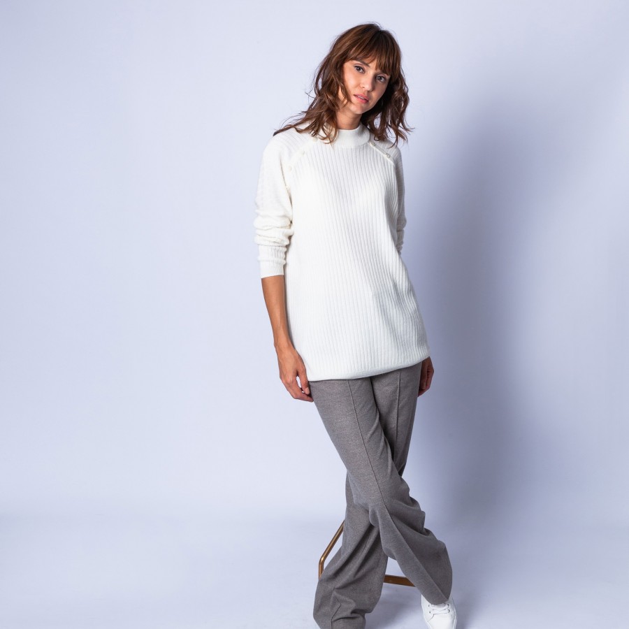 Cashmere jumper with buttons - Germaine