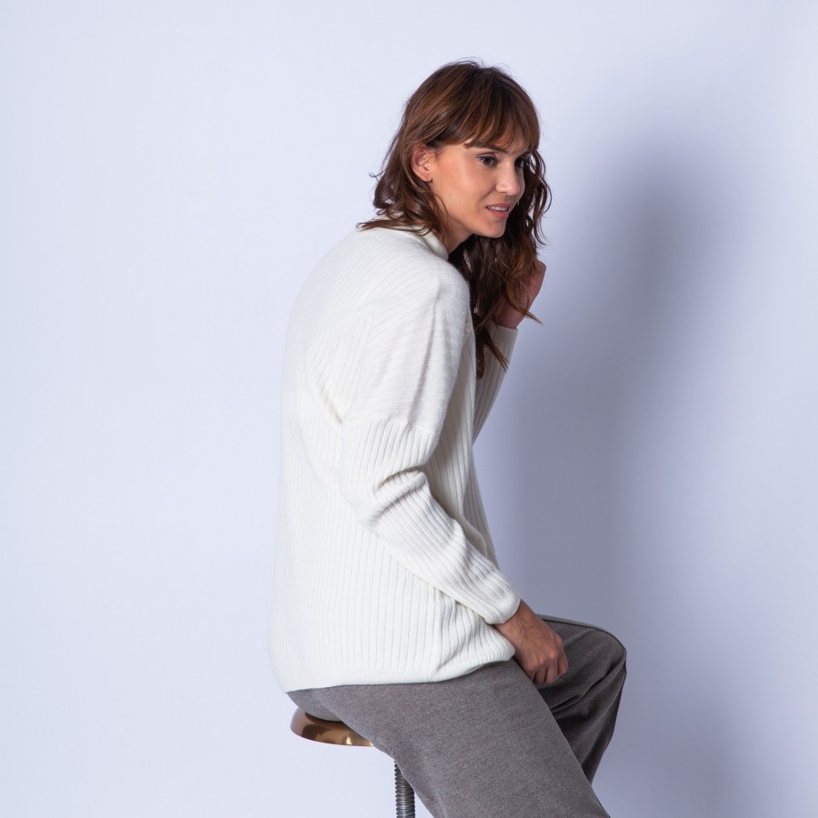 Cashmere jumper with buttons - Germaine